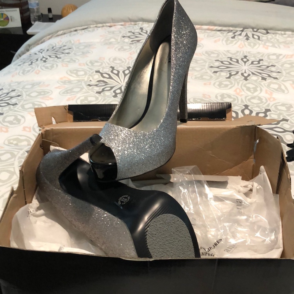 Silver heels